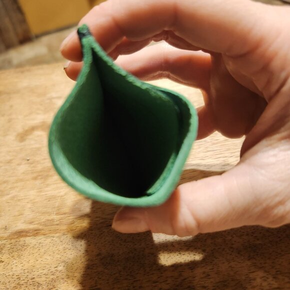 Portland Leather Minimalist Wallet Bacalar Green Slim Card Holder Unisex - Picture 4 of 4